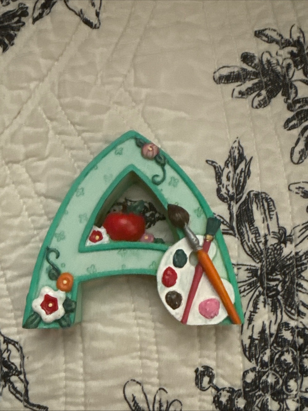 Letter A decorative piece Mary Engelbreit